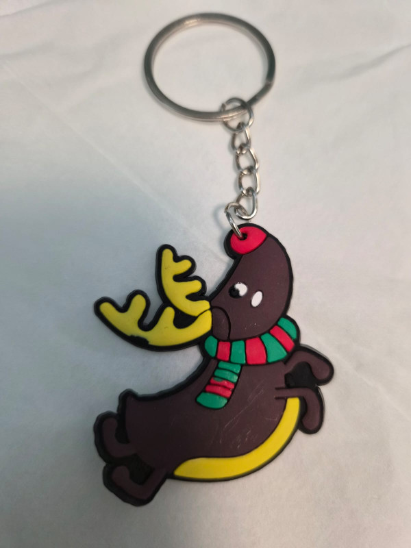 Running Reindeer Keyring