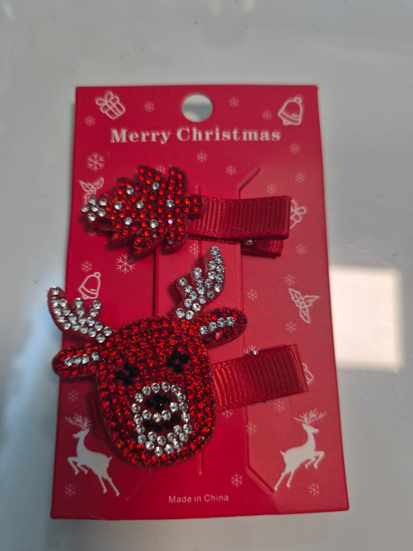 Christmas Santa Hair Clips